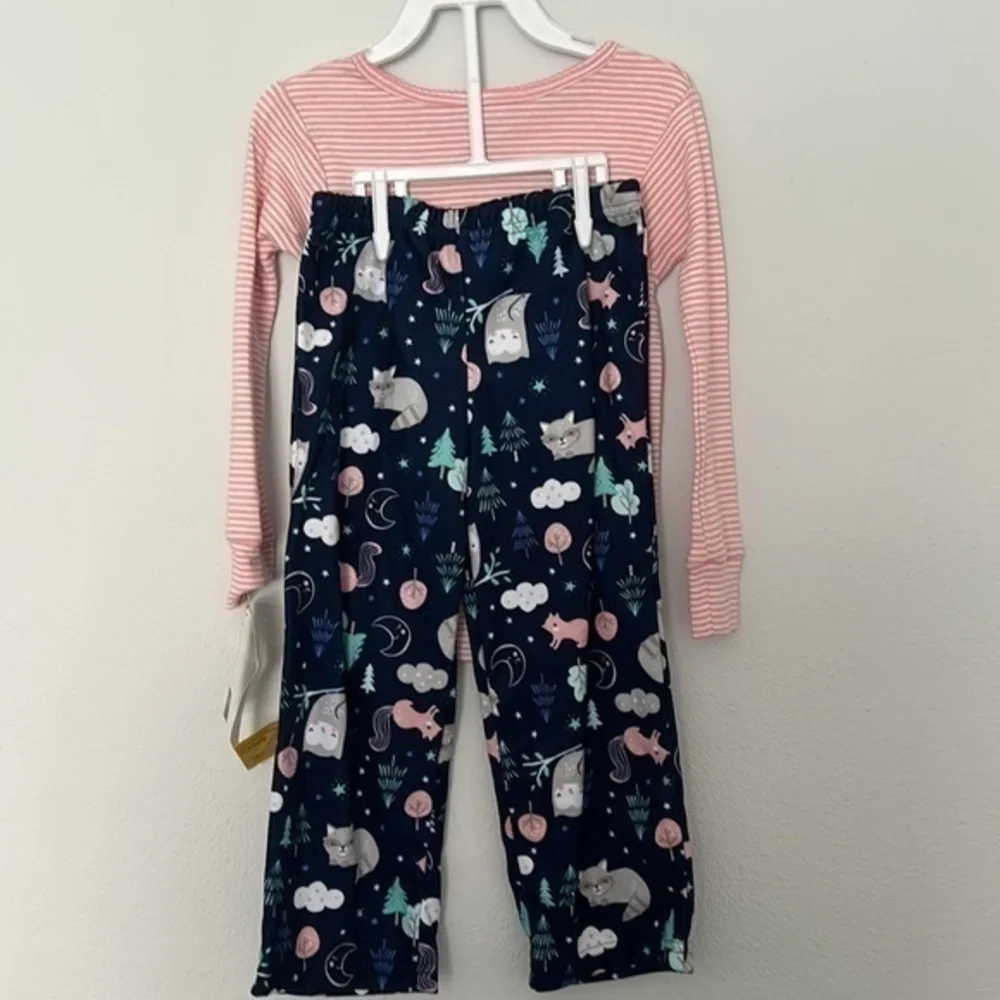 Owl Carter’s Pajamas Set Size 4T Pink & Blue NWT